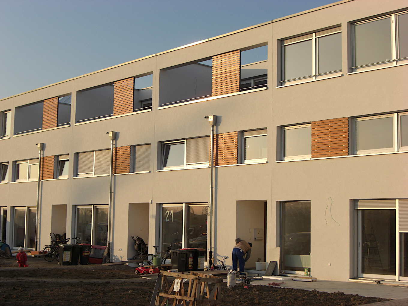 Bild zum Projekt 5 Reihenhäuser Baugruppe KFN in Karlsruhe